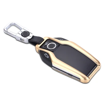 

Car smart key Cases for barbecue Alloy key alloy Shells for 2018 BMW 7 series 730 740 750 528li 530li xDrive 540li car-styling