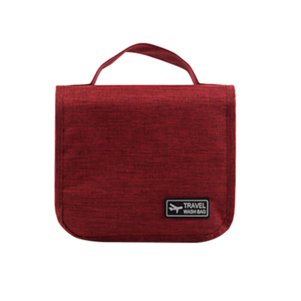 1 шт. креативная складная сумка дорожный набор для косметики большой Органайзер первой необходимости водонепроницаемый мешок для хранения - Цвет: Красный