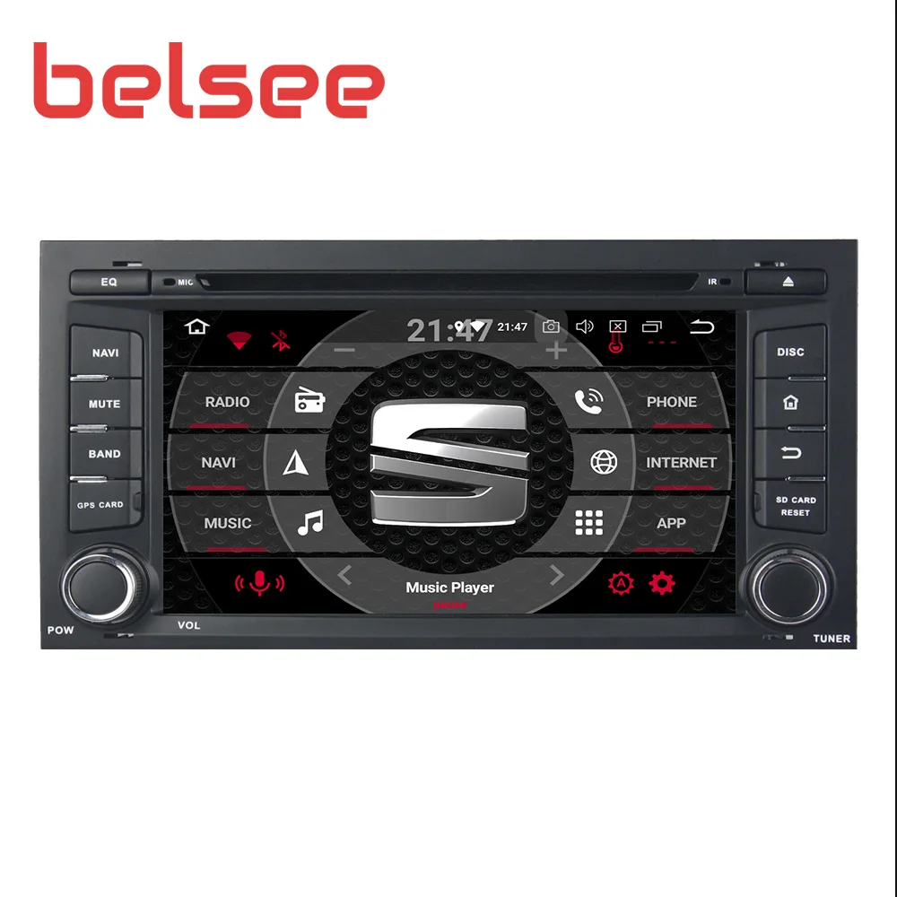 Belsee for Seat Leon 2013 2016 Android 9 0 Автомобильная Радио стерео Автомагнитола gps навигация dvd