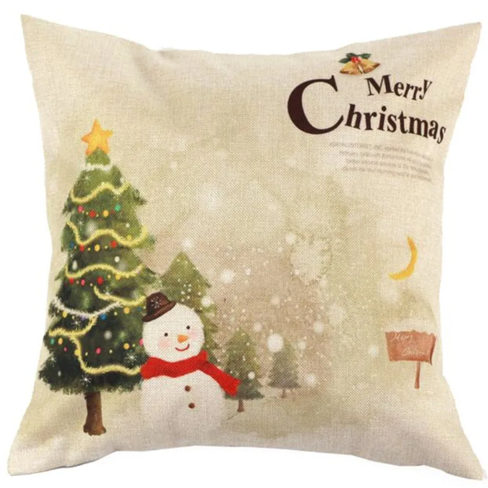 

2018 New Design Bed Pillow Case Custom pillowcase Christmas Snowman Bed Home Decor Pillow Case