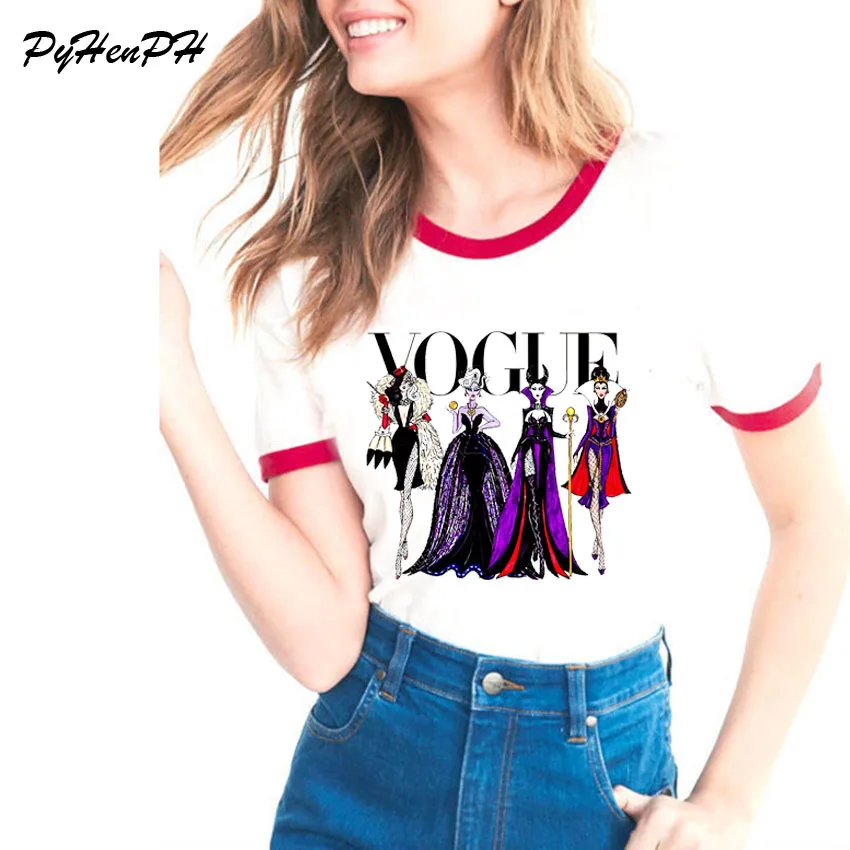 PyHenPH العلامة التجارية T قميص المرأة فوج الملكة تي شيرت مطبوع عارضة قصيرة الأكمام نوبل سيدة ضئيلة المرأة المحملة قميص فام قمصان