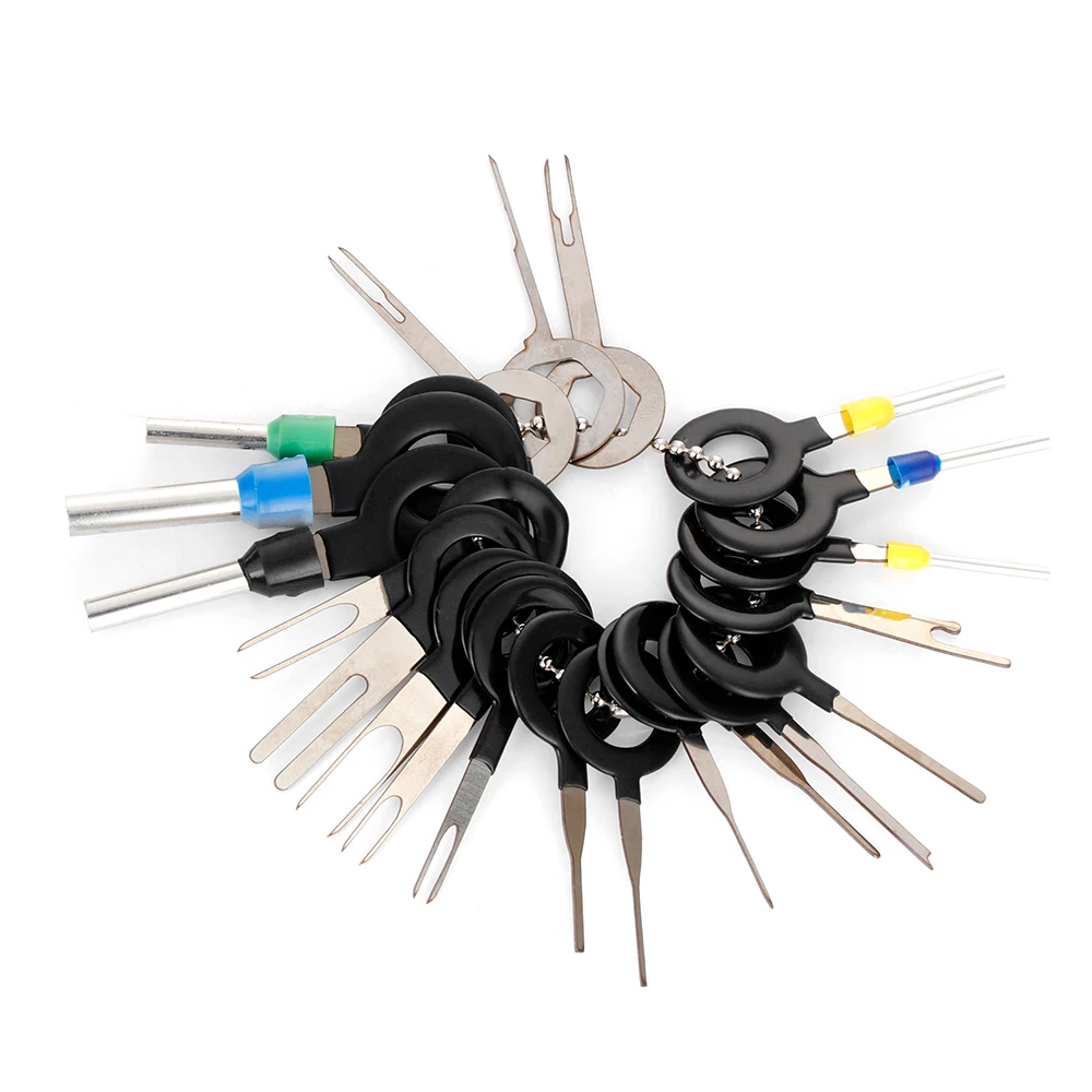 

21Pcs/Set Car Terminal Removal Electrical Wiring Crimp Connector Pin Extractor Kit Automobiles Terminal Repair Hand Tools