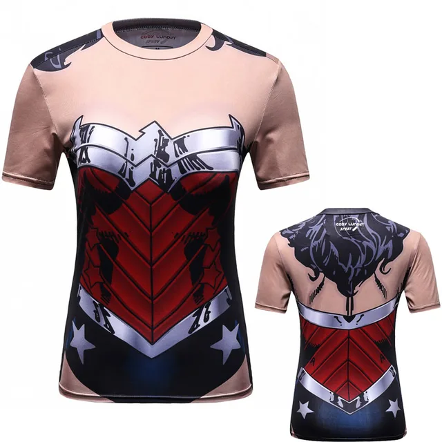 Marvel Superman 3D Print Women T shirt Fitness Girl Short Sleeve Cotton Casual Funny Shirt For Lady Top Tee codylindin Woman's