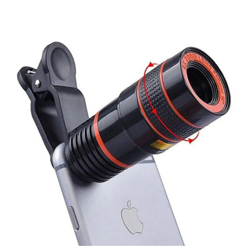 WRUMAVA 8X Universal Mobile Phone Zoom Lens Telephoto Lens