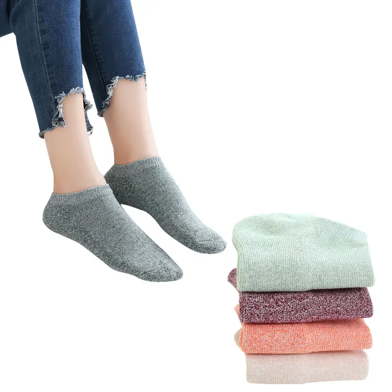 5 пар женские толстые теплые носки Осень-зима удобные хлопковые Meias Sox Calcetines