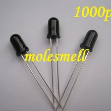 1000 шт. 5 мм 940nm ИК инфракрасный прием диод светодиодный модуль инфракрасного приемника 5 мм черный корпус Фоточувствительный светодиодный