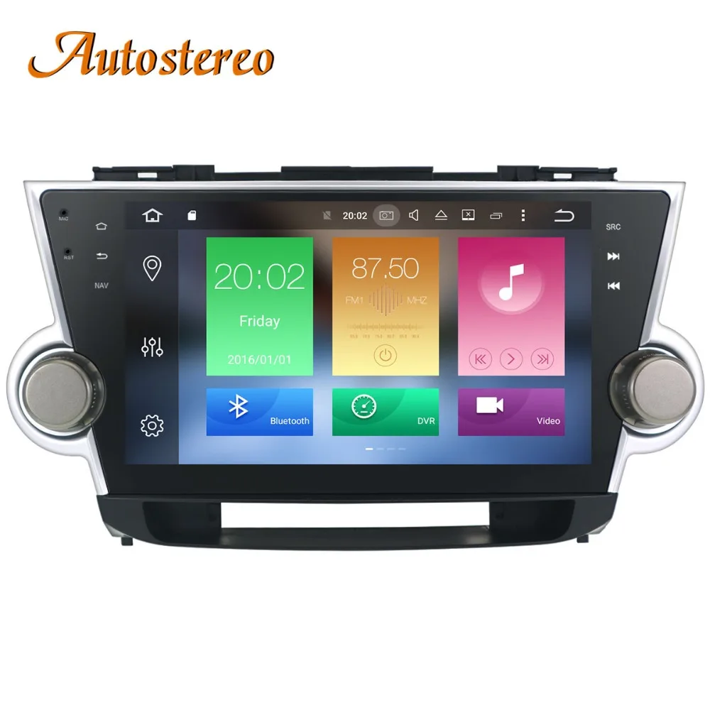 Cheap Auto stereo Android 8 Car No DVD player GPS Navigation For Toyota HIGHLANDER 2008-2014 multimedia radio tape recorder head unit 5