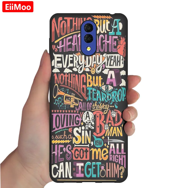 EiiMoo Soft TPU Silicone Case Cover For Alcatel 3L Case 5039 5039D Cute Cartoon Phone Back Coque For Alcatel 3L Case - Цвет: 38