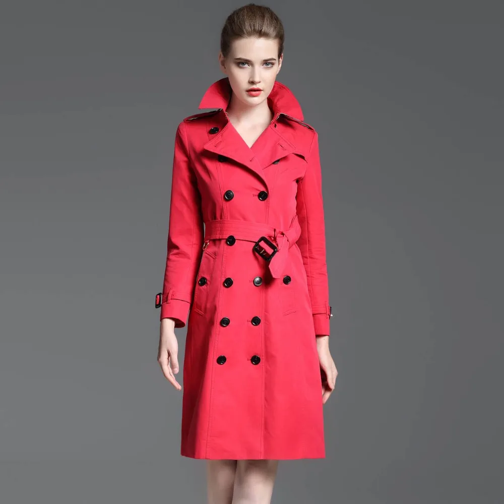 women trench coats clothing waterproof elegant autumn winter womans ...