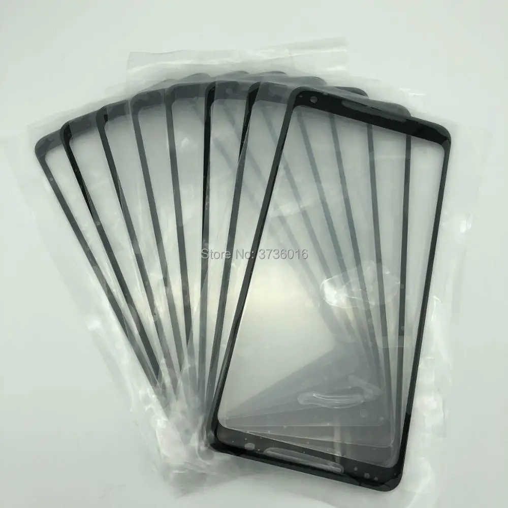 Высококачественная стеклянная панель переднего экрана для HTC Pixel 2XL запасная