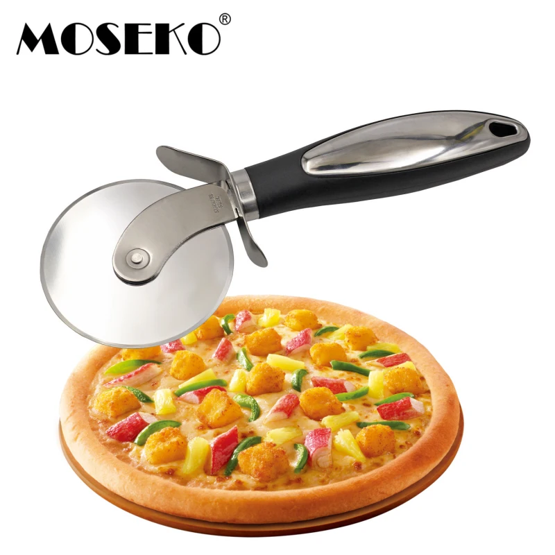 MOSEKO из нержавеющей стали для пиццы нож для пиццы Инструменты для торта колеса для пиццы, пироги, вафли и печенья для теста