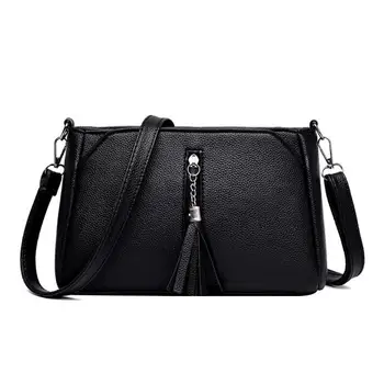 

2019 small shoulder bag for women messenger bags ladies PU leather handbag purse tassels female crossbody bag evening clutch