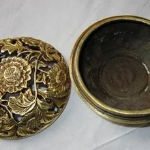 Рождественские украшения для дома+ Китайская ручная Бронзовая статуя курильница ладан горелка Династия Цин