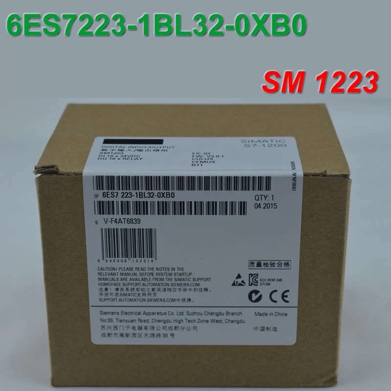 

6ES7223-1BL32-0XB0 (6ES7 223-1BL32-0XB0) SIMATIC S7-1200, DIGITAL I/O SM 1223, 16DI / 16DO, 16DI DC 24 V,HAVE IN STOCK