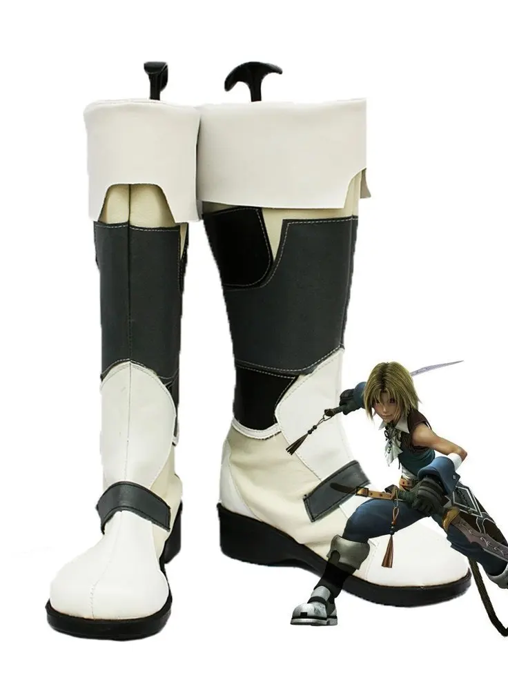 Final Fantasy IX FF9 Zidane Tribal Cosplay Shoes Boots Custom Madein