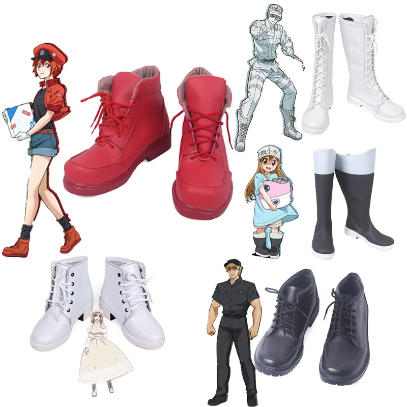 

Cosroad Cells At Work Cosplay Shoes Blood Platelet Red Blood Cell White Blood Cell Macrophage Killer T Cell Adult Cosplay Boots