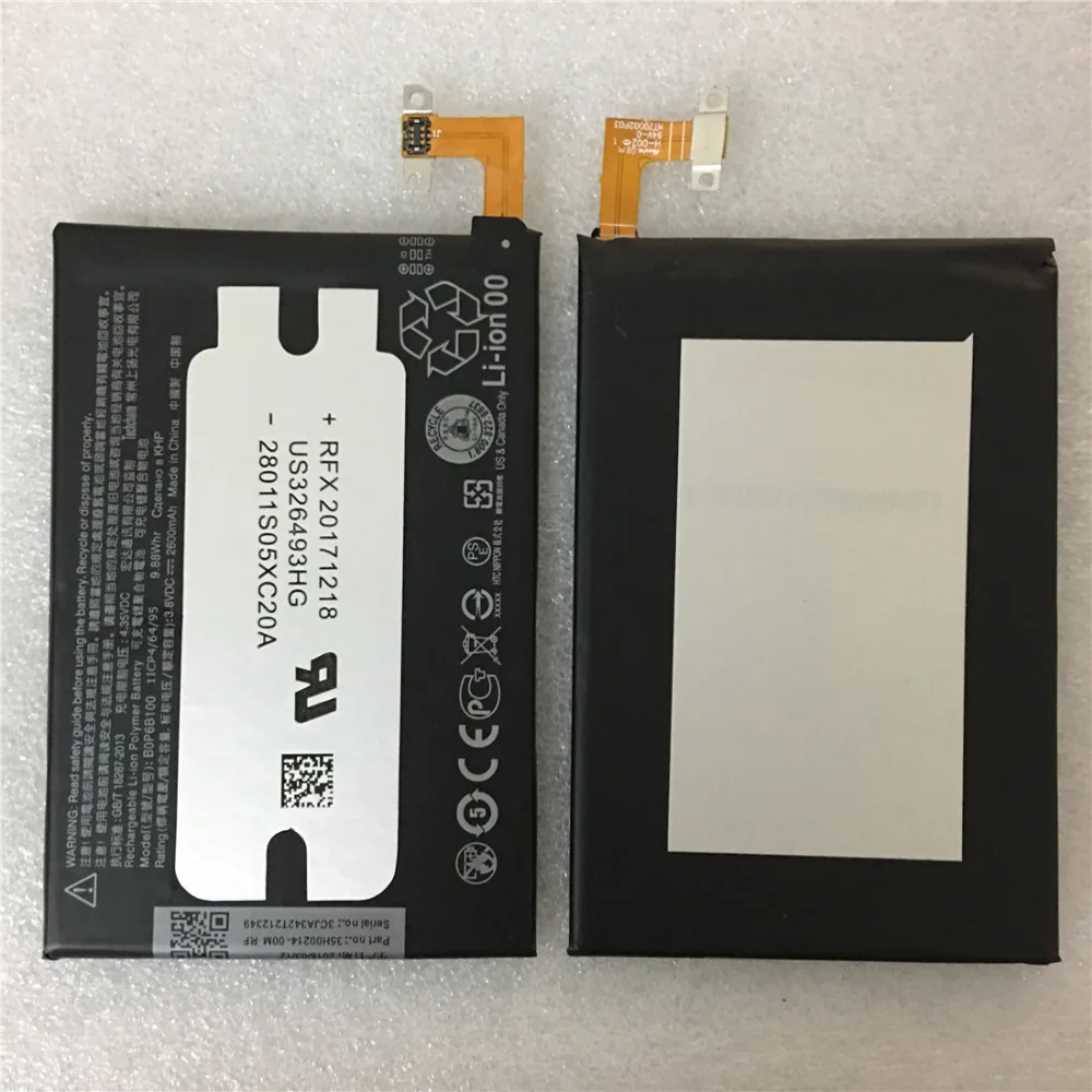 

100% Original Hight Capacity BOP6B100 Battery B0P6B100 For HTC One 2 M8 Battery E8 M8x M8 X One2 W8 M8SD M8T M8W M8D M8SW M8ST