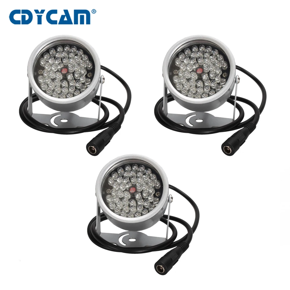 

4 Pieces Waterproof 48 LED illuminator Light CCTV IR Infrared Night Vision outdoor metal cctv lamp For cctv camera wifi camera