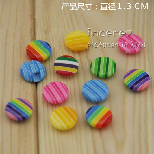 Fashion DIY 200pcs 13mm 2 hole plastic sewing buttons kidswear candy