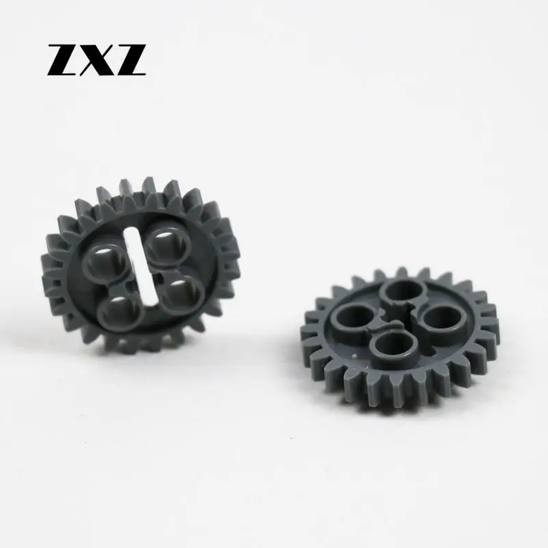 

ZXZ 100pcs/lot DIY Creative Toys Technic Gear z24 Compatible Legoes 3648 Wheel 24 Tooth MOC Sets Accessory Technic Blocks Parts