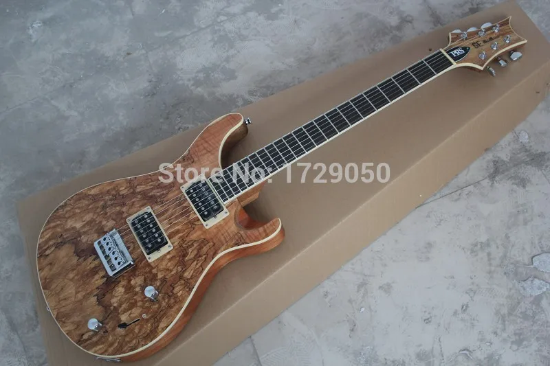 

china factory custom Top Quality New P RS Custom electric guitar Natural wood finish top Electric Guitar Free Shipping 51