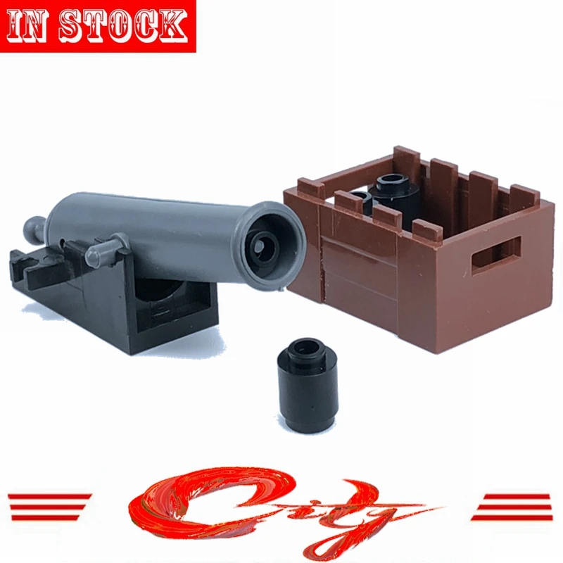 

Mailackers City Military Army Soldiers Medieval Cannon Weapons Figures MOC Parts Accessories Building Block Toy Kits With Cities