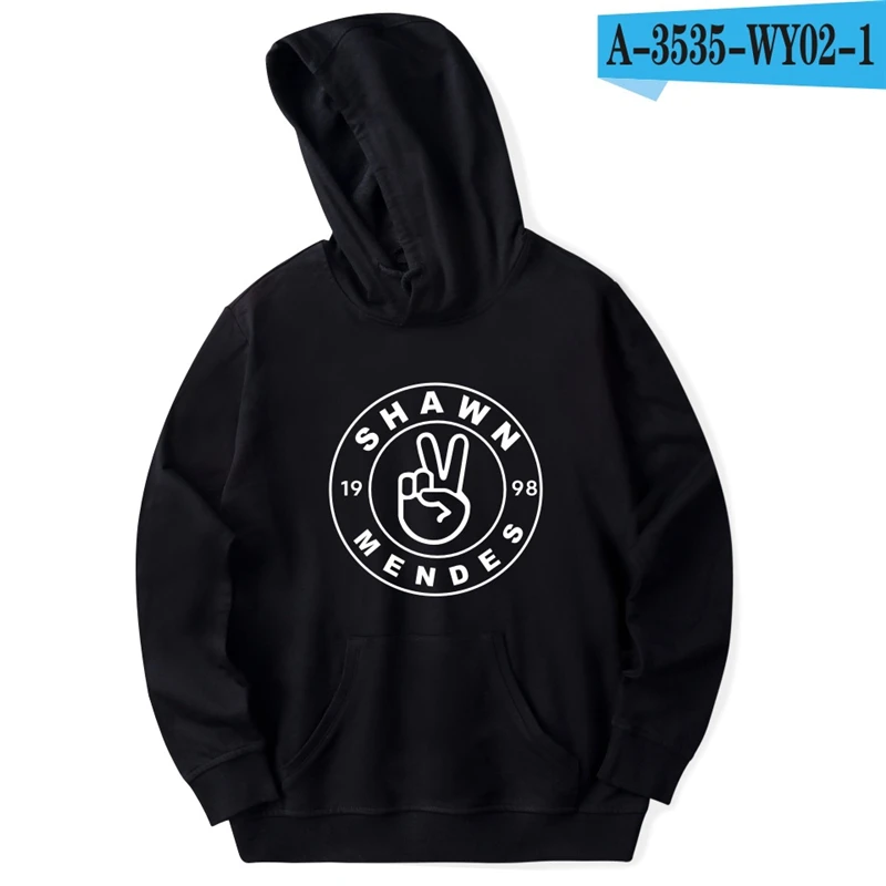 

Shawn Mendes Sweatshirt Pullover Jacket Hooded Kpop Clothing Black Shawn Mendes Clothes Women Sweatshirt Streetwear Womens Black