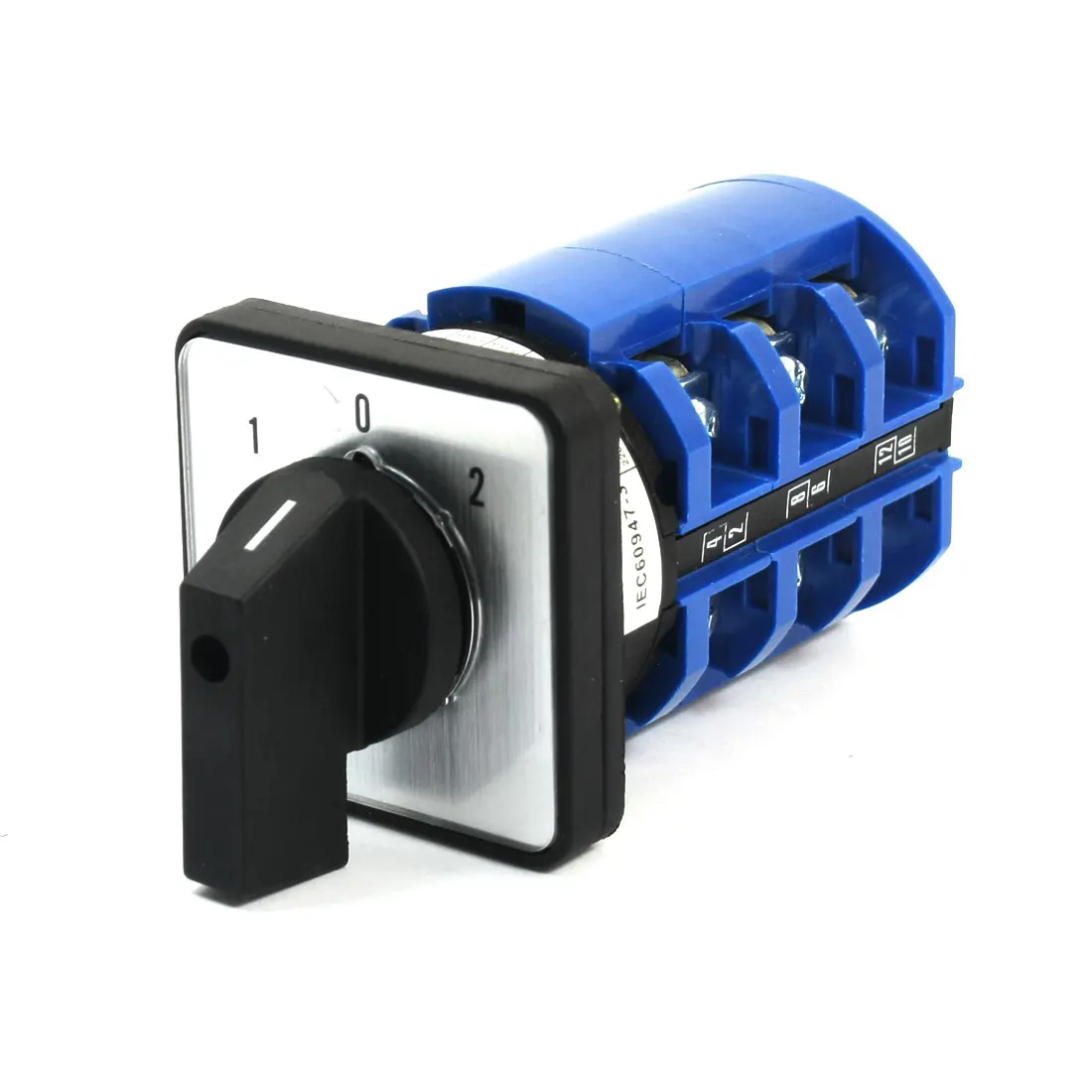 

UXCELL Ca10-63 12 Screw Terminal 3-Pole 3 Phase 3Position Square Panel Mounting Universal Rotary Select Cam Changeover Switch