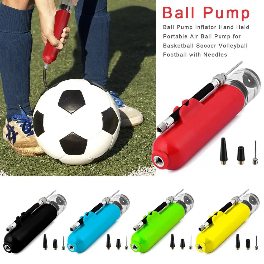 Портативный шариковый насос, Мини Ручной портативный воздушный шар, игрушечный насос для баскетбола, футбола, волейбола, футбола с иглами