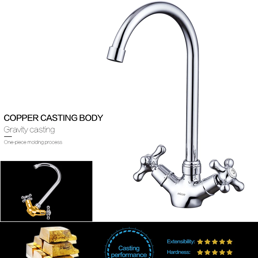 Micoe Kitchen Faucet Kitchen Taps Sink Mixer Taps Deck Mounted