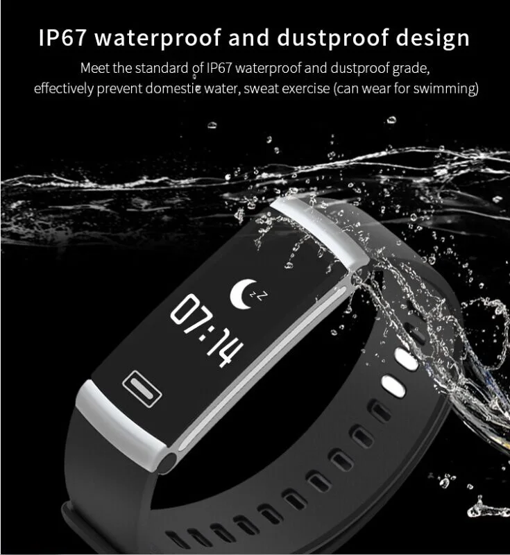 

2018 Men Sports Watch Smart Bracelet Blood Pressure Monitor Waterproof Heart Rate Monitor Pulse Meter Smart wristwatch for Women