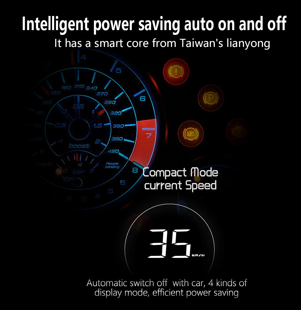 Novo c700 obd2 hud head up display