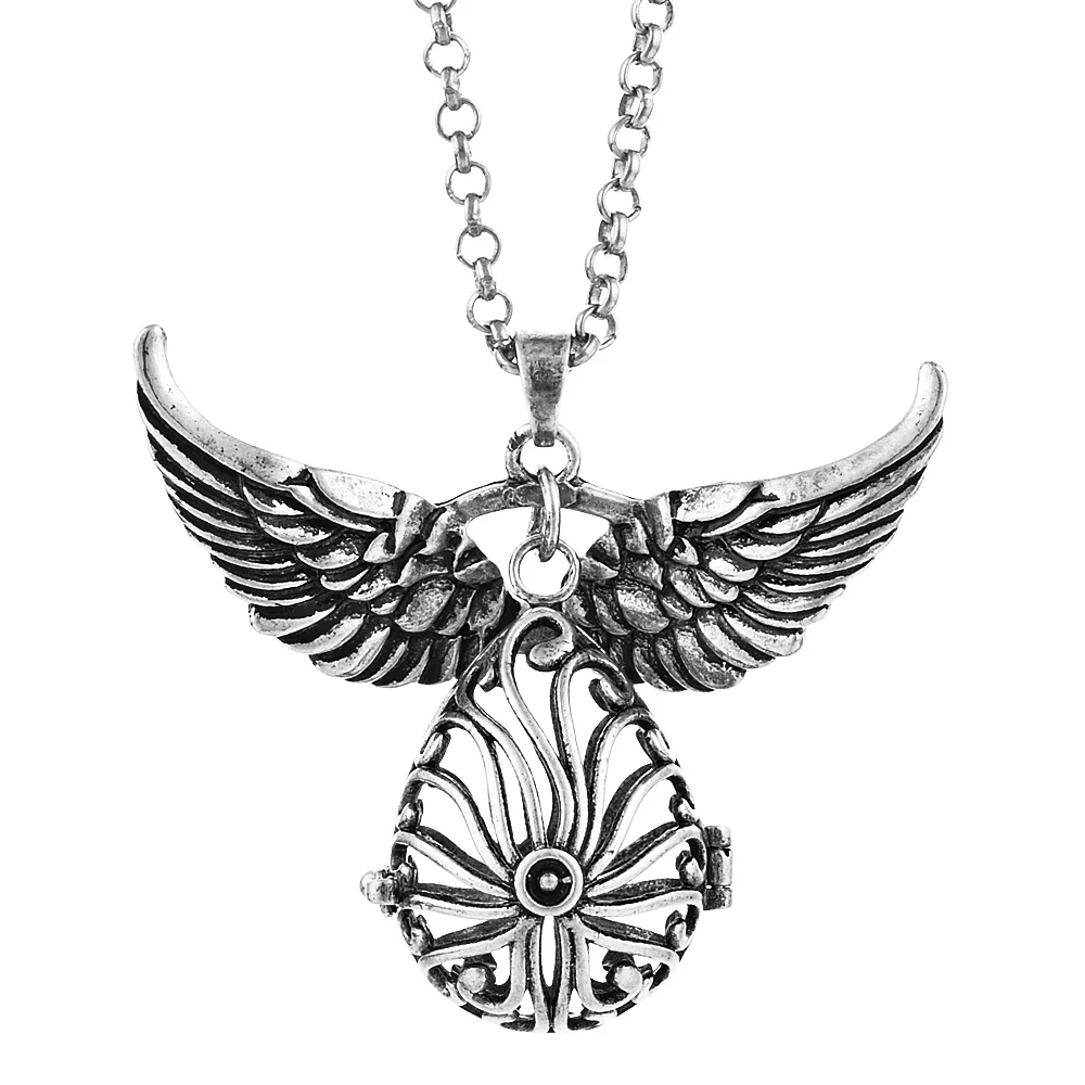 6 design Mexico Chime Angel Ball Caller Locket Necklace Vintage Pregnancy Necklace dropshipping VA-097 - Окраска металла: va-102-b