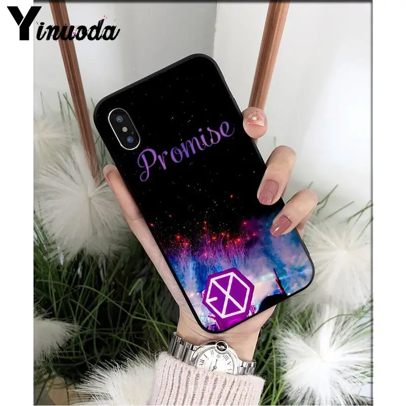 Yinuoda Kpop exo DIY красивые аксессуары для телефонов, чехол для Apple iPhone 8 7 6 6S Plus X XS MAX 5 5S SE XR Чехол для мобильного телефона s - Цвет: A10