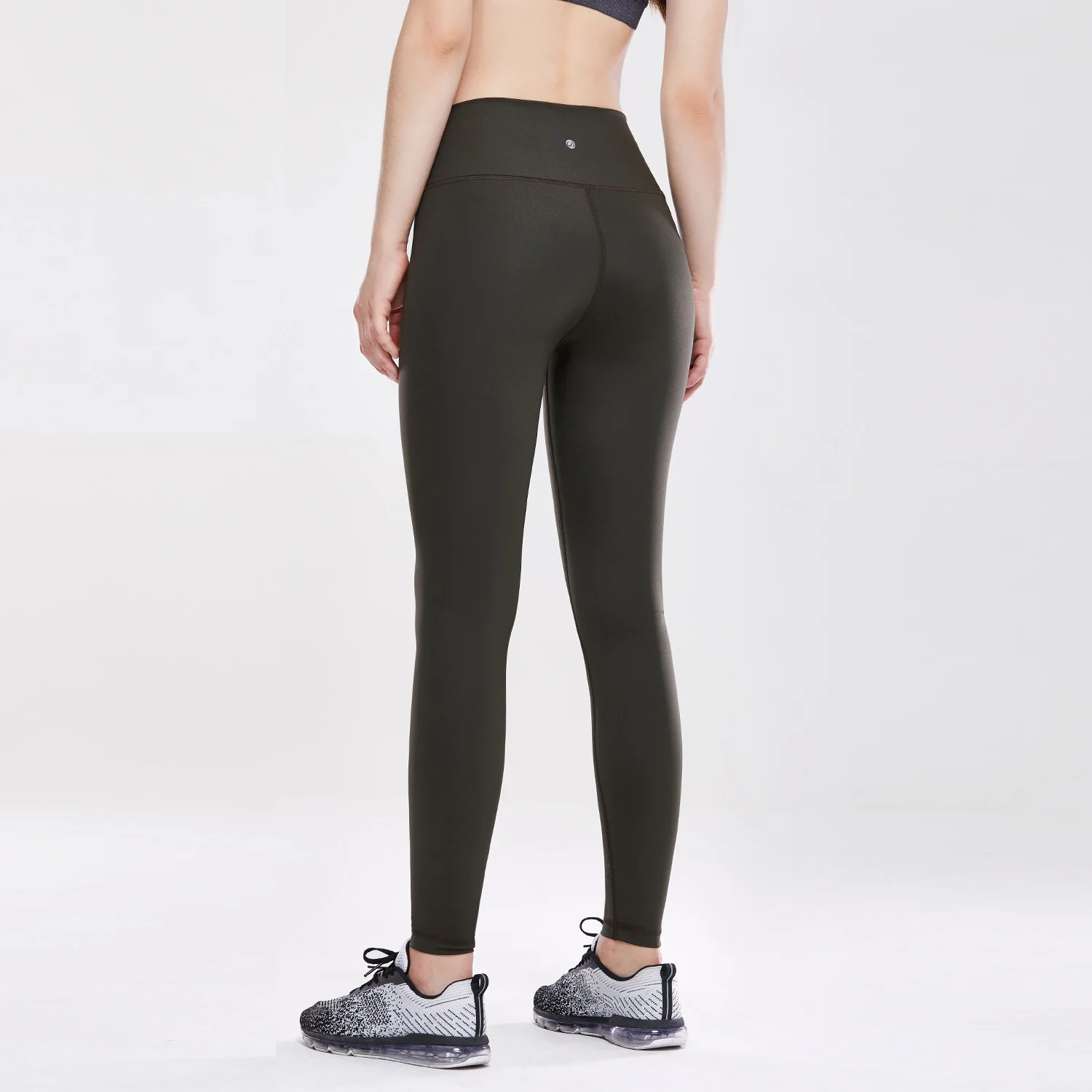 CRZ женские леггинсы для фитнеса тренировок, эластичные штаны с ультра высокой талией, спортивные Леггинсы для йоги - Цвет: Olive Green02