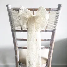 Луки Галстуки Для Свадьба украшения для стульев 100 шт