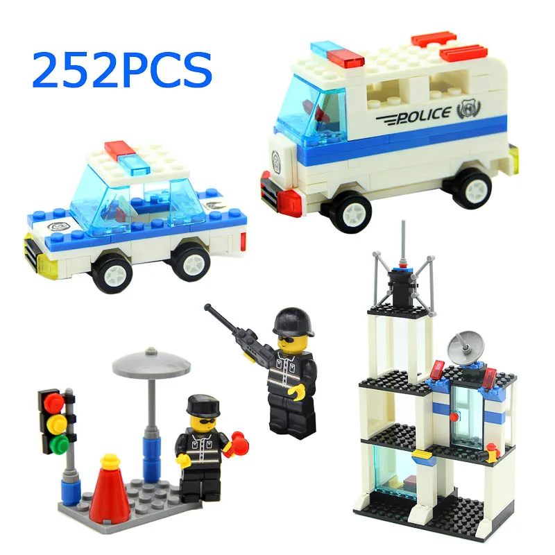 

NASHAN Building Blocks Compatible Kids Construction Building Fire Toys Set Model Bricks Assemble Figures Blocks Educational Toys