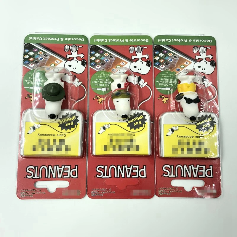 Lovely Bite Cartoon Cable Protector for iPhone 6 7 8 pin X XS Max iPod Universal Cord Protection Cover USB Charging Cable Winder