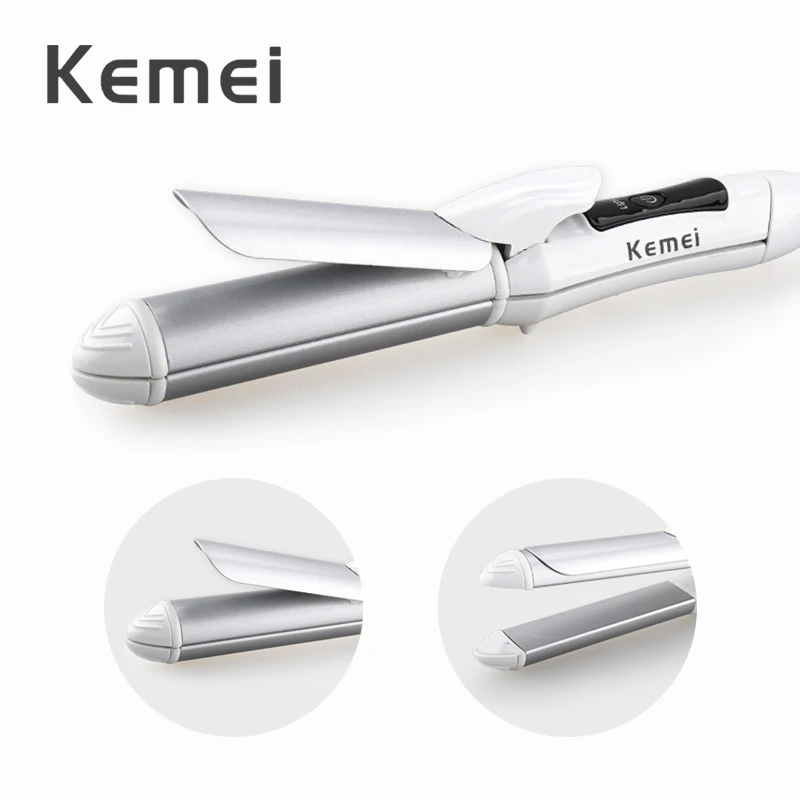

2 In 1 Hair Curler Fast Heating Mini Ceramic Curling Iron & Hair Straightener Flat Iron Multifunctional Hair Styling Tools 35D