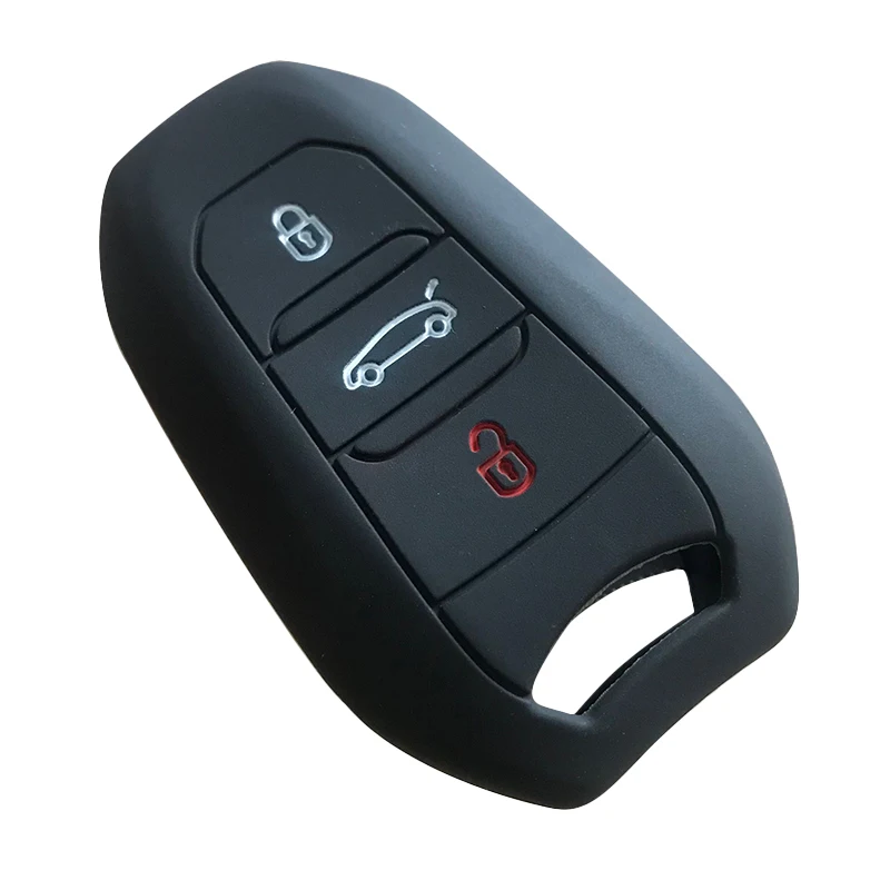 3 кнопки силиконовый чехол для ключей Peugeot 508 301 2008 3008 4008 407 408 Citroen C5 C6 C4L CACTUS C3XR DS Smart