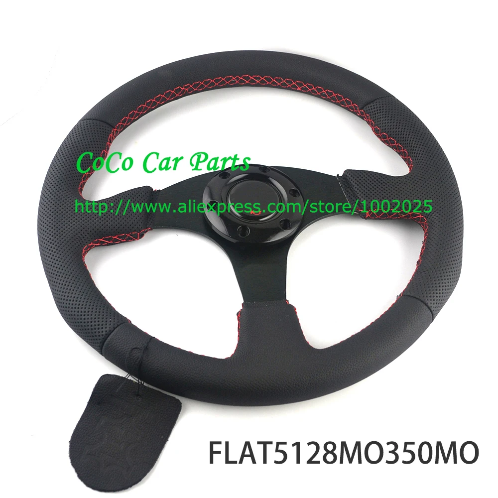 

Flat Style 350mm Racing Steering Wheel Universal Car Steering Wheel Suede/Leather/Carbon Fiber Look