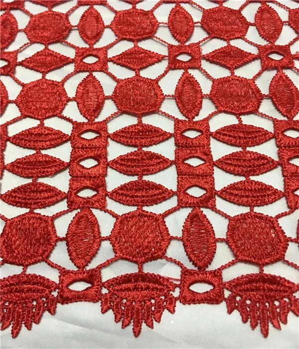

Hot sale wonderful Geometric figure Design pure color Water Soluble lace ZW1,Good quality And Free Shipping African Lace fabric