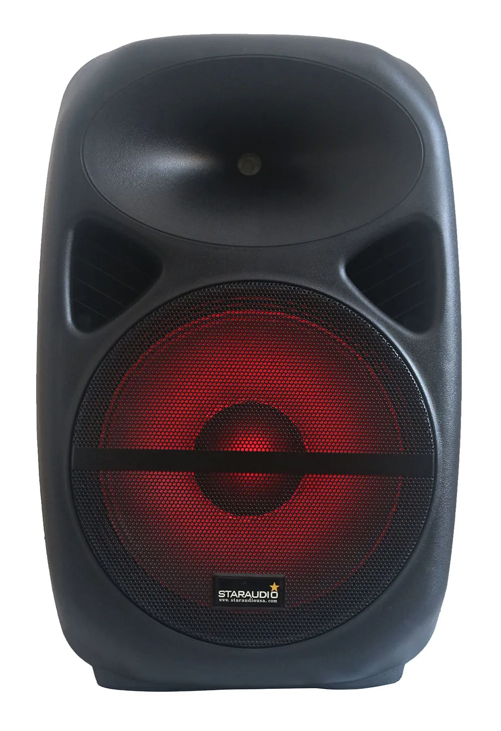 staraudio pa dj audio 15” powered speaker with bluetooth sd card usb mp3 player for ktv stage show party