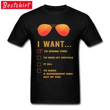 Велосипедные байкерские Футболки Sunset I want to Break free хлопковые топы