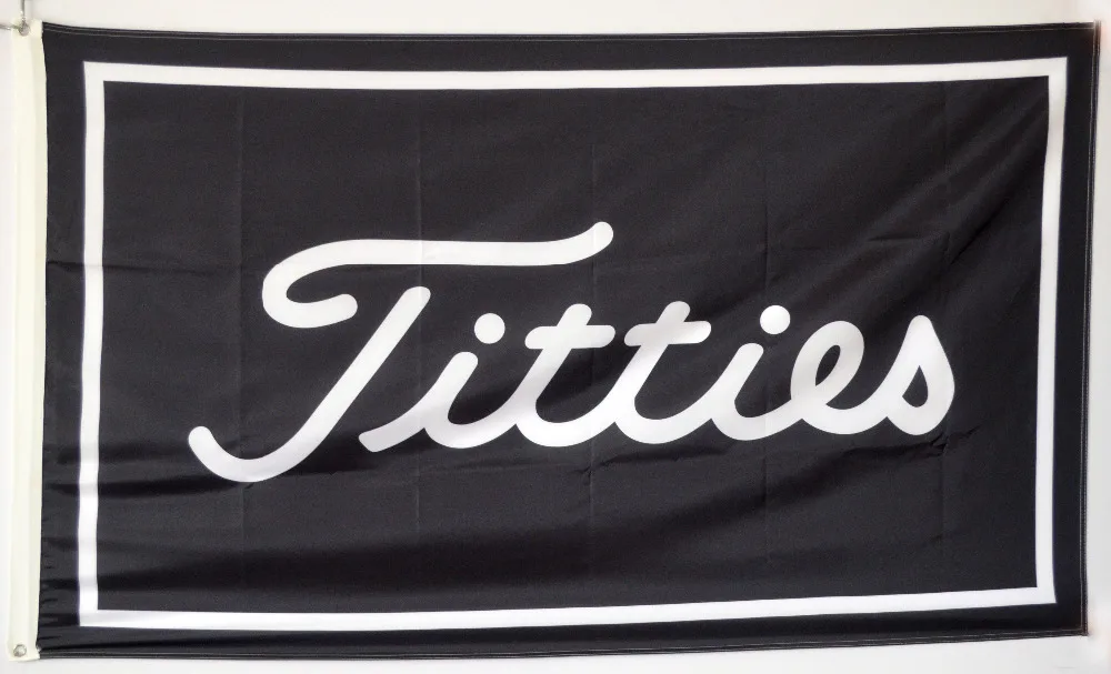 Titties Golf Logo Golfer Ball Man Cave Strip Club Banner Flag | Дом и сад