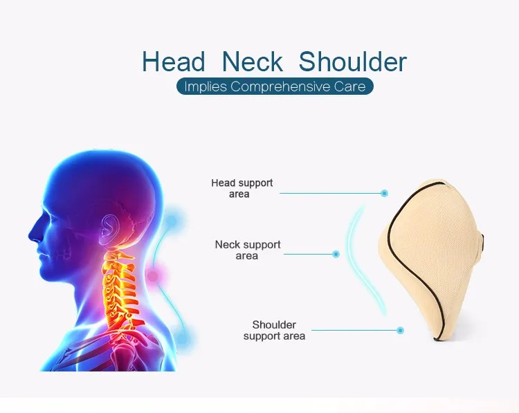 4 цвета универсальная терапевтическая подушка для отдыха на шее для автомобиля Высококачественная дышащая подушка из пеноматериала Подушка с поддержкой шеи