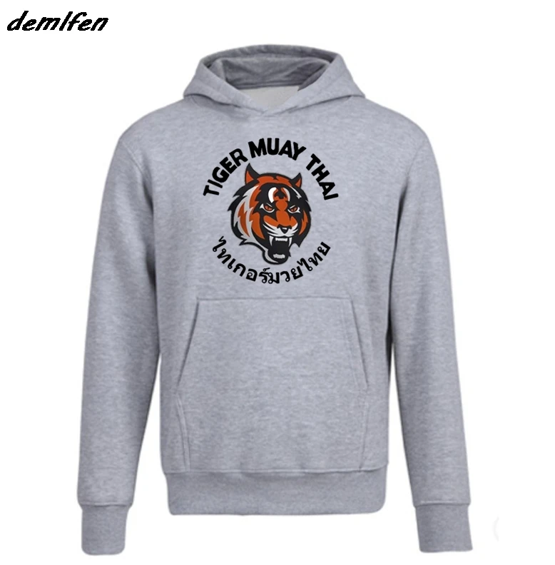 Новая модная мужская флисовая толстовка Tiger Muay Thai Kungfu боевое искусство каратэ
