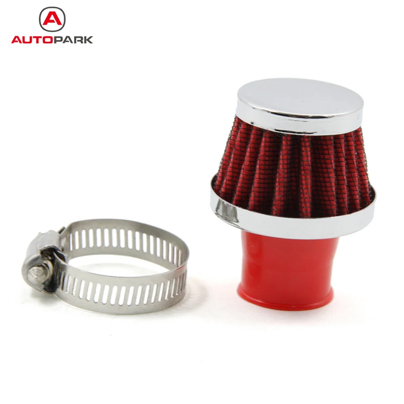 

New Universal Car Air Filters 25MM Clamp-On Round Tapered Auto Cold Air Intake Mini Filters Red Air Filters Systems for All Cars
