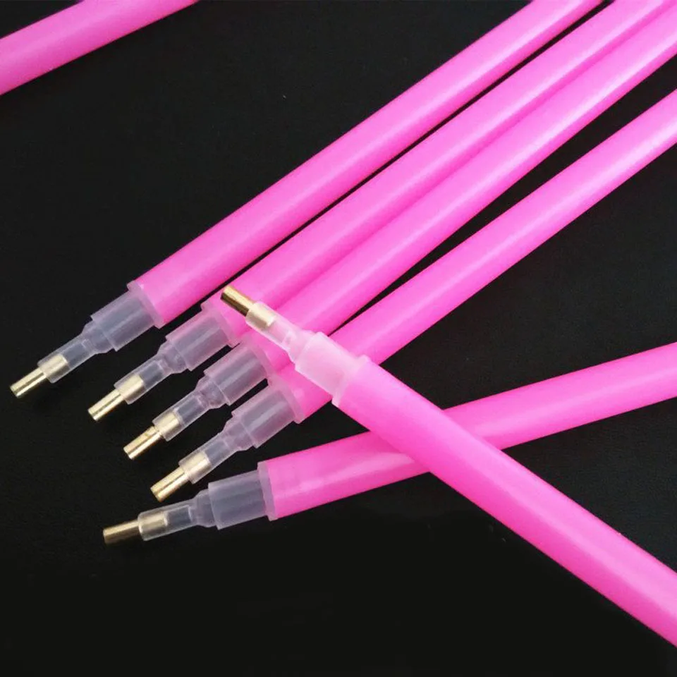 

10PCS DIY Pencil Rhinestone Nail Dotting Tool Manicure Tool DOTS for Nail Design Dotter Pencil Paste Wax Dots for Nail DZB002
