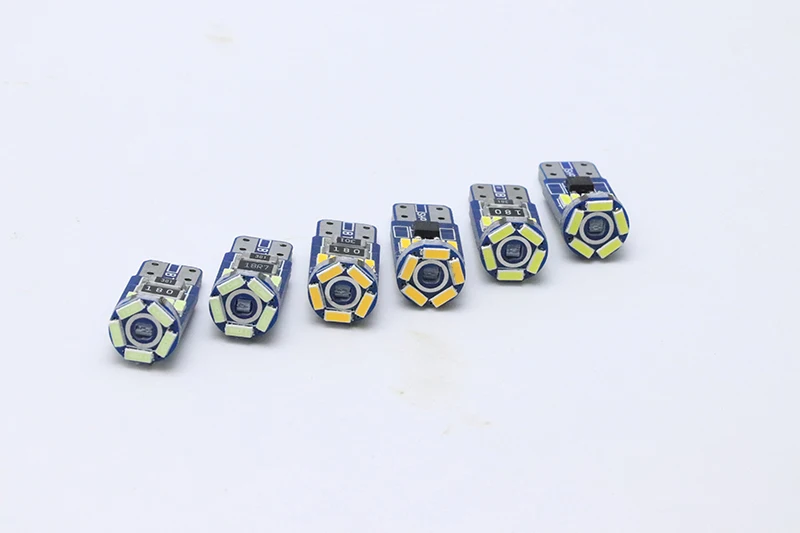 10 светодиодный т. белые Автомобильные светодиодные лампы T10 5730 8SMD 12 В|Сигнальная
